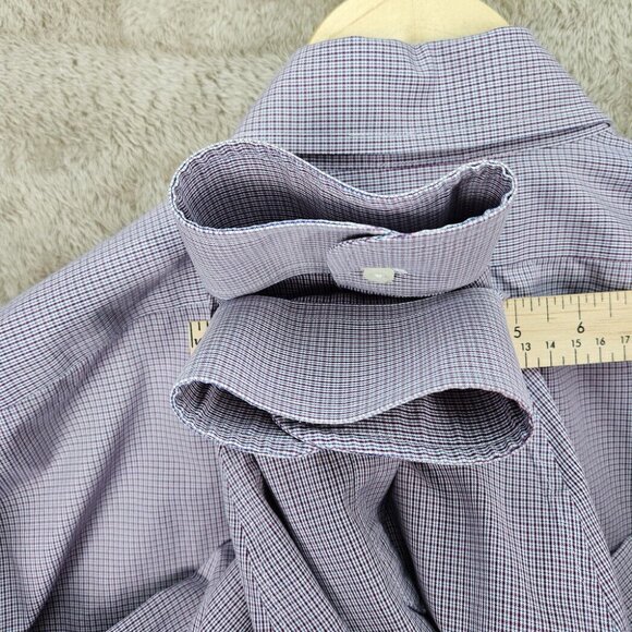 Brooks Brothers Regent Non-Iron Supima Button Up Plaid Shirt Men's Sz 16.5-34 - Picture 9 of 10